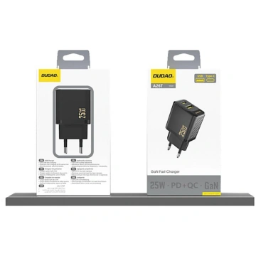 Adapteris Dudao Dudao A26T GaN 25W USB-A USB-C Cha