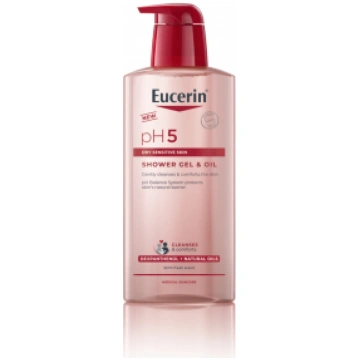EUCERIN dušas želeja un eļļa pH5, 400 ml