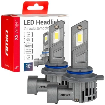 LED Headlights X5-series WINGER HIR2 6000K max 50W