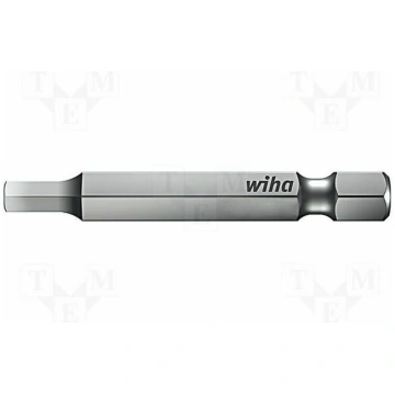 Screwdriver bit; hex key; HEX 2mm; 1/4"; Overall l