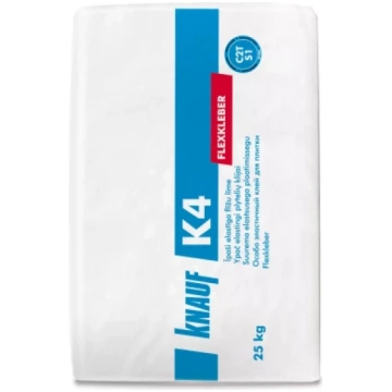 Knauf K4 īpaši elastīga flīžu līme 25kg