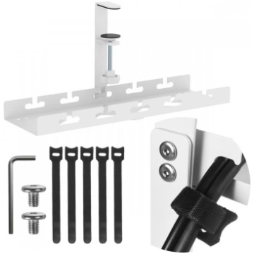 Maclean Under-desk cable organizer, MC-105W