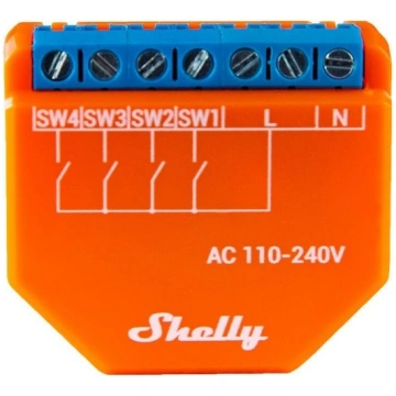 Wi-Fi kontrolieris PLUS I4, 4 ieejas Shelly