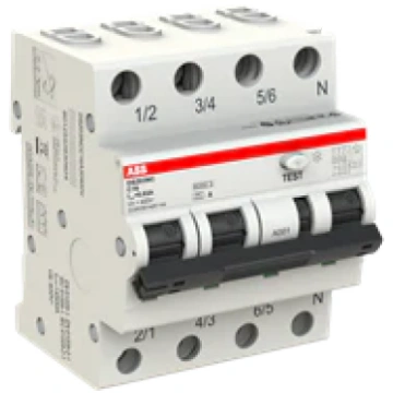 ABB Residual Current Device (RCBO) 16A C-curve 30m