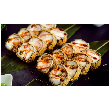 Crab hot Maki tempura + Kunsei hot Maki tempura