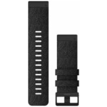 Garmin 26mm QuickFit Heathered Black Nylon Band Si