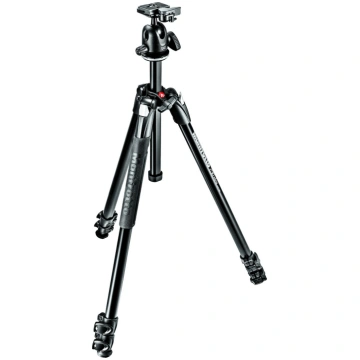 Manfrotto 290 Xtra Aluminium 3 Section Tripod Kit 