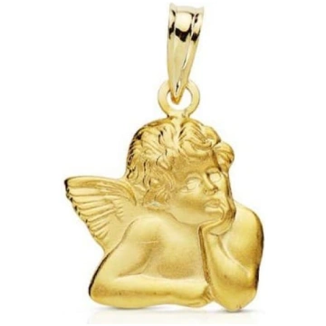 Medaglia figura Angelo Raffaello 9 carati Alda Joy