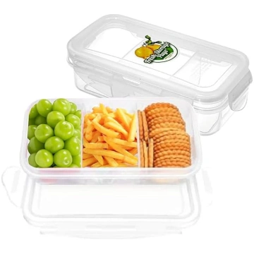 Bento pusdienu kārba ar nodalījumiem, pārnēsājama