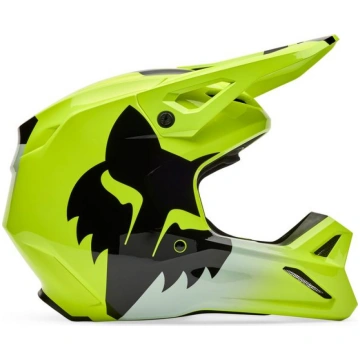 FOX HELMET FOX V1 SHIELD FLUO YELLOW