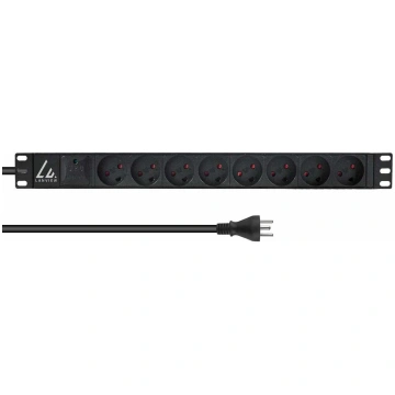 zasilająca Lanview 19`` rack mount power strip, | 