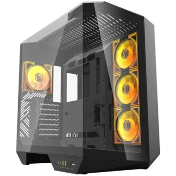 Darkflash Computer Case DY470 with 4 Fans (Black) 