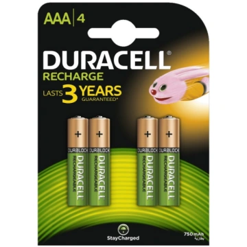 R03/AAA akumulatori 1.2V Duracell Recharge sērija 