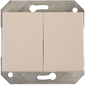 Dubultais pārslēdzis Vilma P6+610-020-02 balts XP5