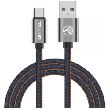 Tellur Data cable, USB to Type-C, 1m Denim T-MLX38