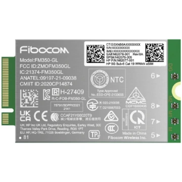 HP 5G Modem m.2 WWAN 4G/5G Sub-6 GHz FM350-GL Mobi