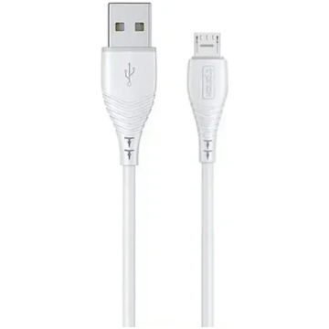T-phox Nature Micro-USB kabelis, 1.2m, 3A, balts