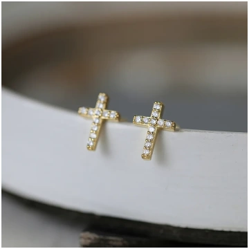 Cross of Resurrection Studs canner