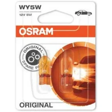 OSRAM Oriģinālā 12V WY5W dzintara (2 gab. blisteri