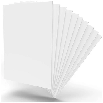 10 x 1 mm baltas PVC putuplasta plāksnes – cieta u