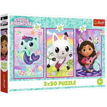 Puzzle 3x50 - Meet Gabby and the Gabbys Dollhouse 