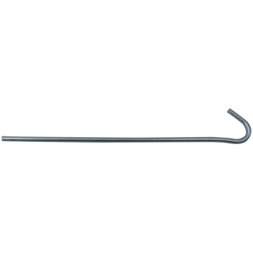 Āķa formas telts mietiņš, tērauds, 20 cm, R056806,