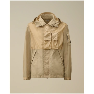 Flatt Nylon Mixed Hooded Lens Jacket