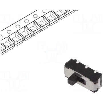 Switch: slide | Pos: 2 | DPDT | 0.3A/6VDC | ON-ON 