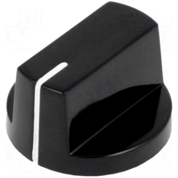 Knob | with pointer | bakelite | Øshaft: 6.35mm | 