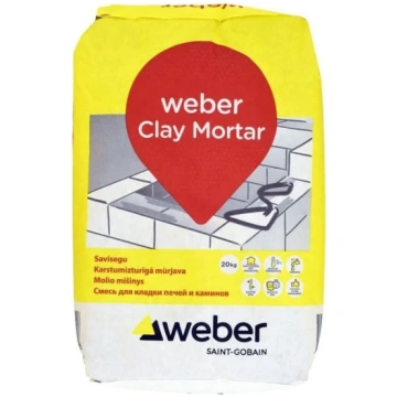 MŪRJAVA WEBER CLAY MORTAR +400C 20KG Buvmix