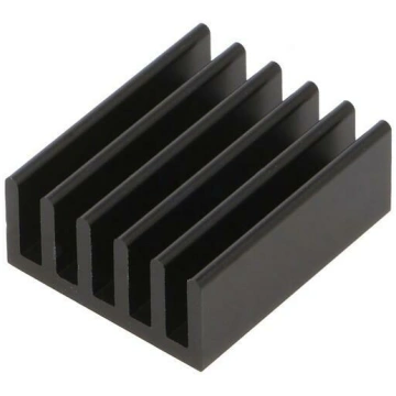 Heatsink: extruded; grilled; black; L: 25mm; W: 21