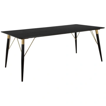 Ēdamistabas galds Notio Living, 120x80 cm, melns
