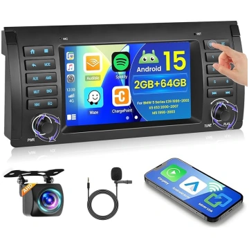 Hikity [2+64GB] ASP Android 15 auto radio BMW 5 E3