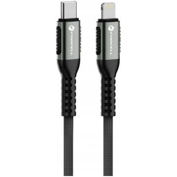 Kabel USB ForCell USB-C - Lightning 1.2 m Czarny 1