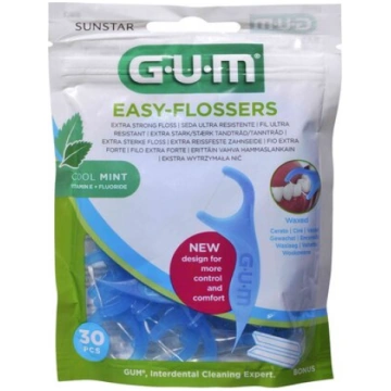 Zobu diegu tīrāmie kociņi Easy Flossers N30 GUM® (