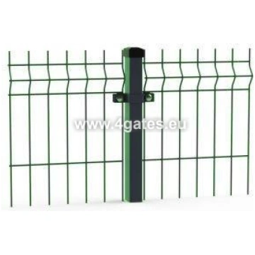 3D paneļu žogs CINKOTS + RAL6005 zaļš - Augstums: 