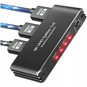 HDMI 2.1 SPLITTER 1x2 ULTRAHD HDCP 2.3 SPLITTER 8K
