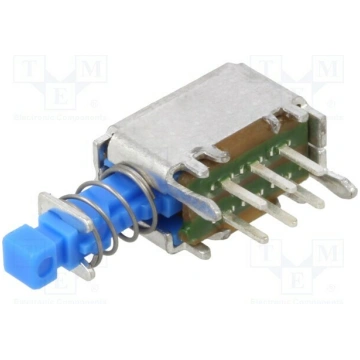 Switch: push-button; Pos: 2; DPDT; 0.3A/30VDC; Ill