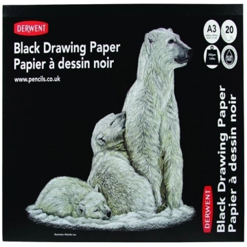 Clairefontaine Derwent Black Drawing Paper A3 - 20