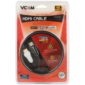 Cable; HDMI plug,both sides; PVC; HDMI 2.0; 1.8m; 