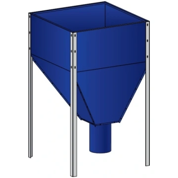 Granulu tvertne 540L (325kg) Sarkana