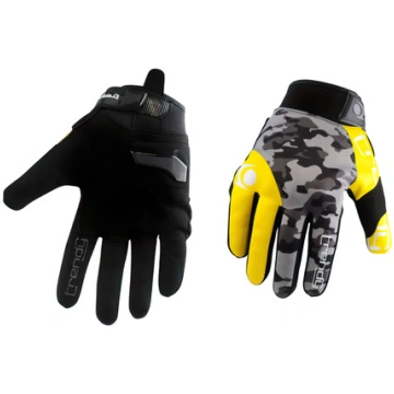 Vasaras cimdi Trendy Goias Camo pelēks / dzeltens 