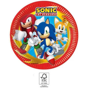 Vienreizējās lietošanas papīra šķīvji Sonic the He