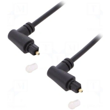 Cable | both sides,Toslink plug angled | 2m | blac