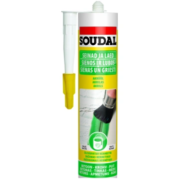 Akrila hermētiķis Soudal BS, 0.3 l