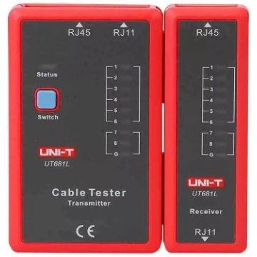 Tīkla kabeļu testētājs Unit UT681L priekš RJ45 un 