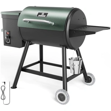 Grila ratiņi, BBQ kūpinātājs, ogļu grils, DAMNISS