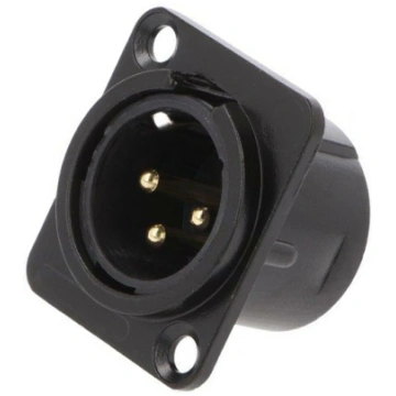 Connector: XLR; socket; male; PIN: 3; straight; so