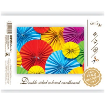 Krāsains kartons Gold A4 190g/m² 16