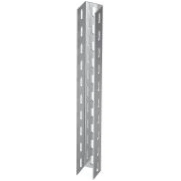 U profils 3-pusēji perforēts 50x50x600, V2A, 1.430